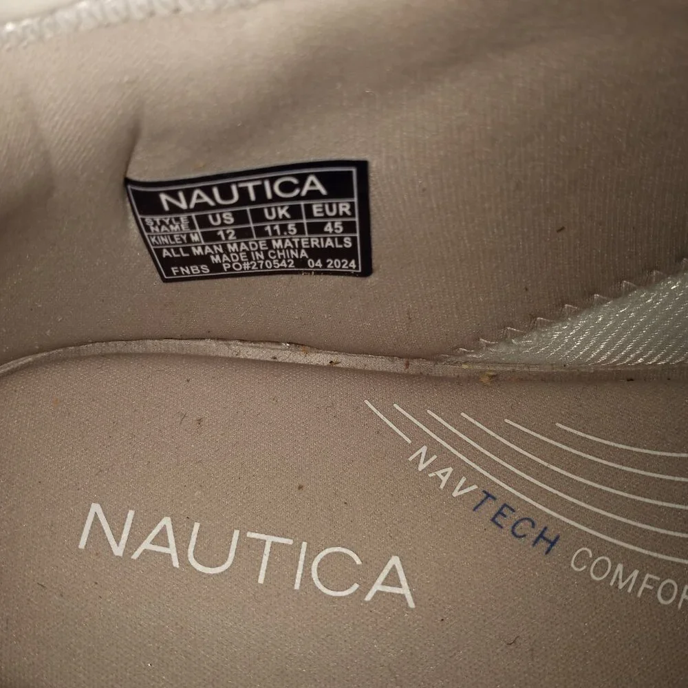 NAUTICA WHITE SNEAKERS MENS SZ 13